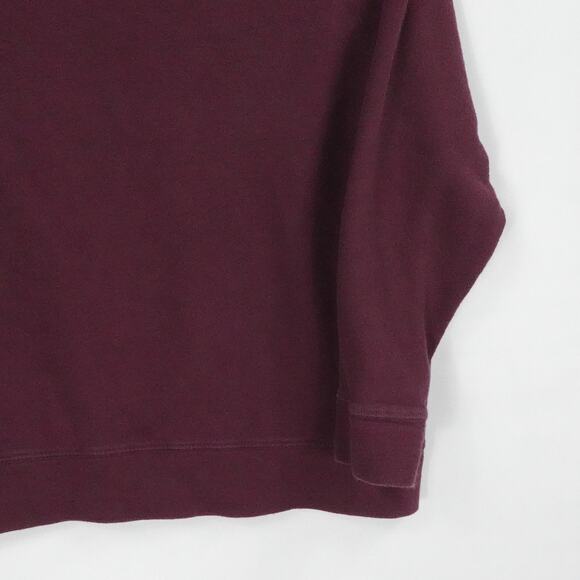 James Perse Sweater Womens 0 Burgundy Pullover Crewneck Preppy Casual Lounge - Picture 10 of 15